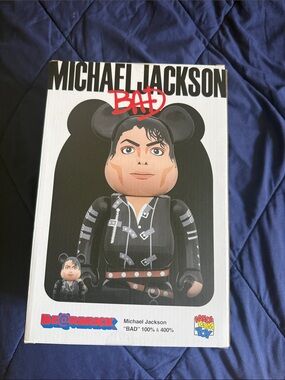 Michael Jackson 'BAD' Black Bearbrick Collectible Toy